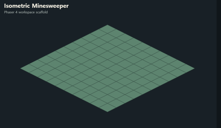 Phaser 4로 Isometric Minesweeper 만들기 — ECS 기본 구조부터 커서 hover 문제까지