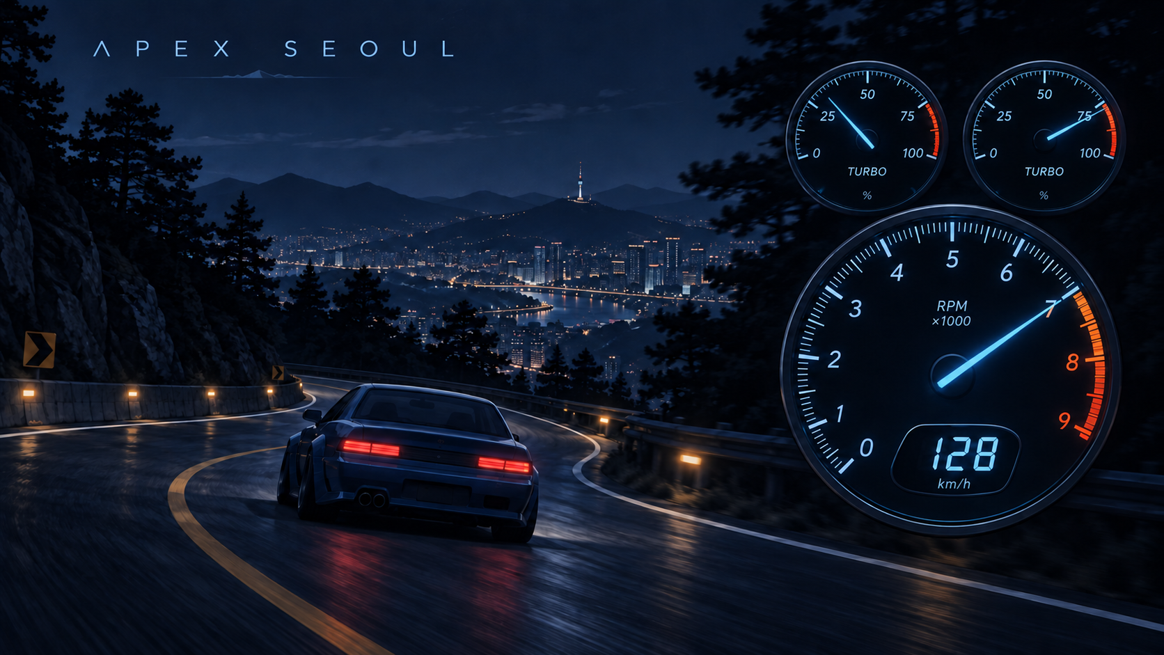 Apex Seoul 개발 기록 - 아날로그 HUD와 차량별 터보 응답